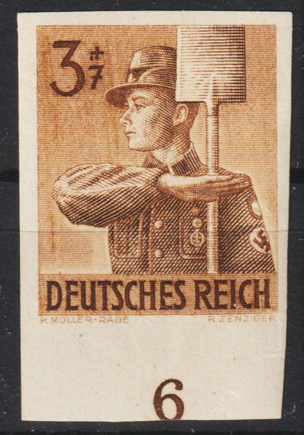 MiNr. 825 U postfrisch **  (as83)