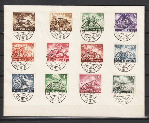 MiNr. 831-842 Wehrmacht I,  Sonderstempel HAMBURG   (as84)