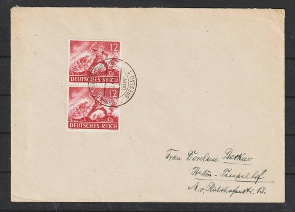 MiNr. 836 auf Brief BRESLAU-GÜNTHERBRÜCKE 24.7.43 (as84)