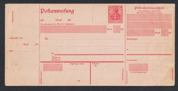 Ganzsache Postanweisung A 35 X  (asb1)