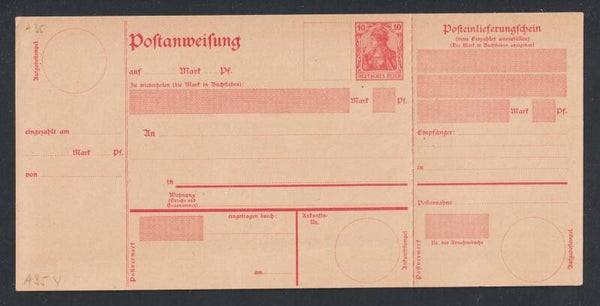 Ganzsache Postanweisung A 35 Y  (asb1)