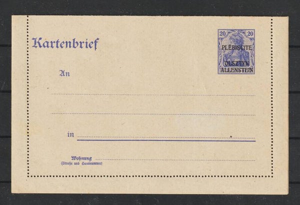 Allenstein Kartenbreif K 1  (asdg)