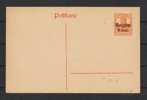 Landespost in Belgien Ganzsache P 10  (asdg)