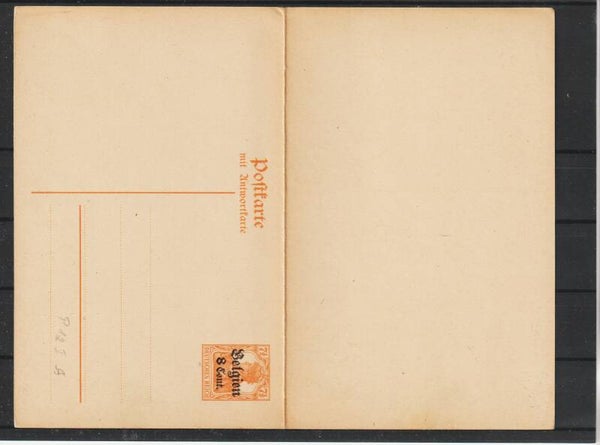 Landespost in Belgien Ganzsache P 12  (asdg)