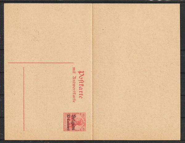 Landespost in Belgien Ganzsache P 5  (asdg)