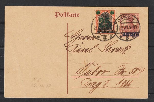Danzig Ganzsache P 5   (asdg)