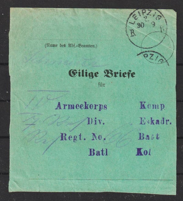 Feldpost "Eilige Briefe" (asfp)