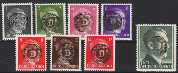 Löbau, MiNr. 1, 6, 7a, 7b, 8, 9, 10, 22 ungebraucht * (aslo)