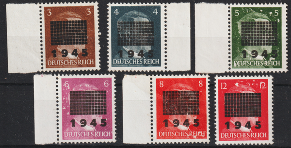Netzschkau MiNr. 2-6, 8 ungebraucht ohne Gummi  (aslo)