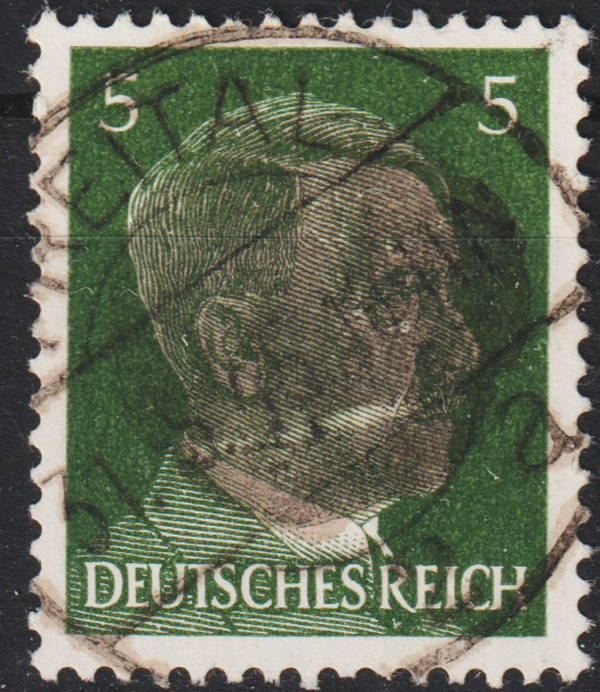 Sächsische Schwärzung A.H. MiNr. 784 gestempelt   (aslo)