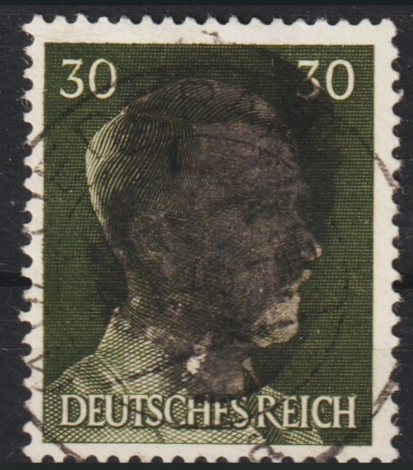 Sächsische Schwärzung A.H. MiNr. 794 gestempelt, geprüft Zierer BPP   (aslo)