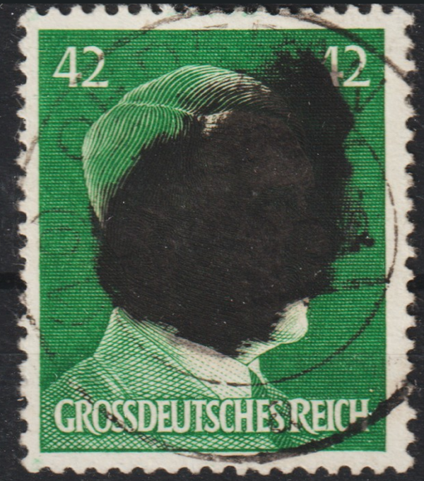 Sächsische Schwärzung A.H. MiNr. A 795 gestempelt, geprüft Zierer BPP   (aslo)