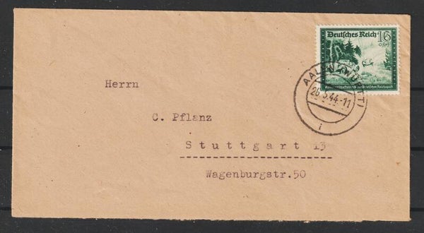 MiNr. 891 EF auf Brief  AALEN 26.5.44  (aspk)
