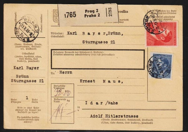 Böhmen & Mähren Paket Begleitkarte