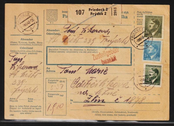 Böhmen & Mähren Paket Begleitkarte