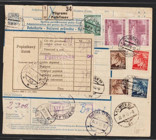 Böhmen & Mähren Paket Begleitkarte