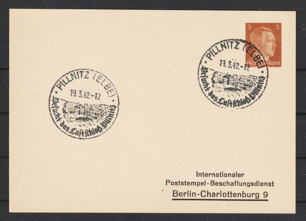 Privat Ganzsache PP 122  A 1 mit SST: PILLNITZ (ELBE)  (b109)