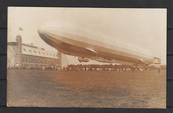 Fotokarte Luftschiff HANSA,  FUHLSBÜTTEL FLUGPLATZ 5.8.12  (b113)