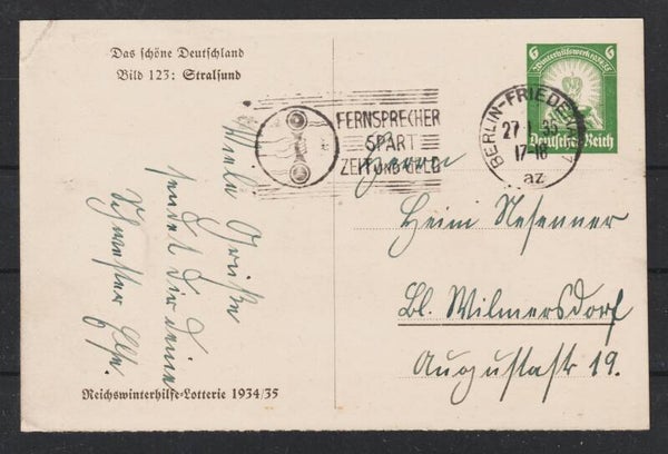 Ganzsachen P 254 Bild 123 Stralsund  (b128)