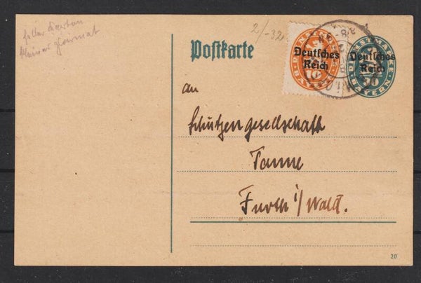 Ganzsachen Karte DP 7  01  (b131)