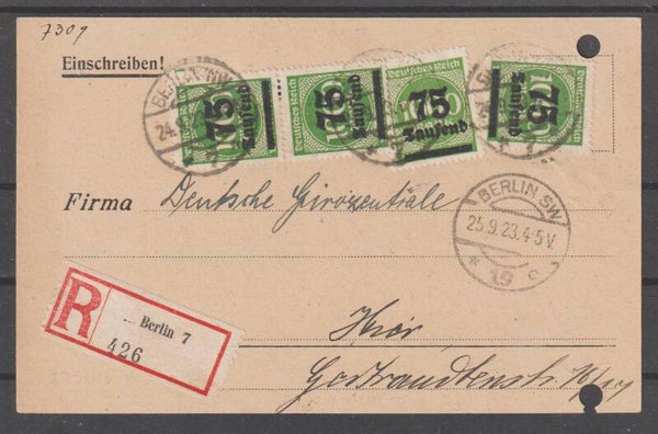 R-Postkarte MeF MiNr. 288  (b134)
