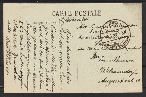 Deutsche Friedensdeligation 1919   (b145)