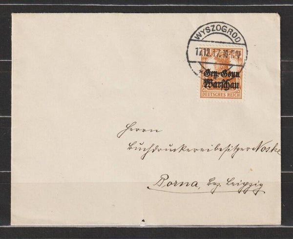 Generalgouvernement MiNr. 11 auf Brief  (b178)