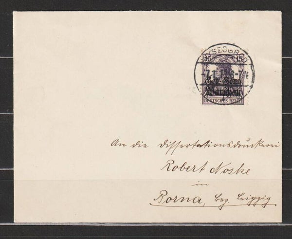 Generalgouvernement MiNr. 12a auf Brief  (b178)