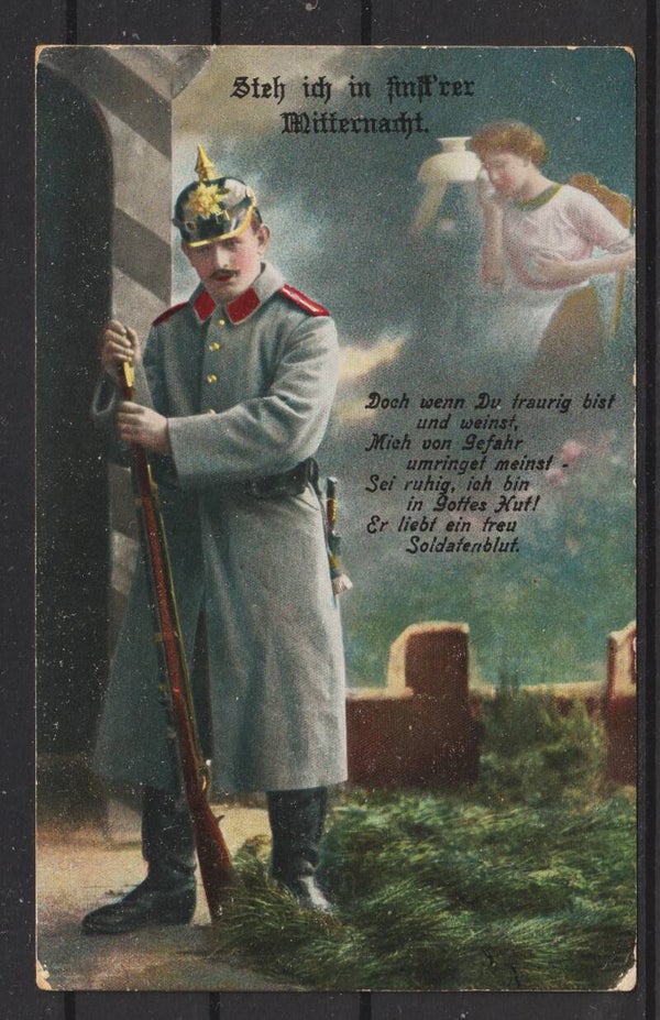 Feldpost Propaganda Karte, 28.5.15 Landst.-Inf.Batl. Wurzen (b182)