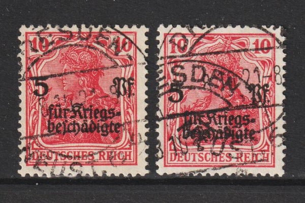 MiNr. 105 a, b gestempelt  (b186)