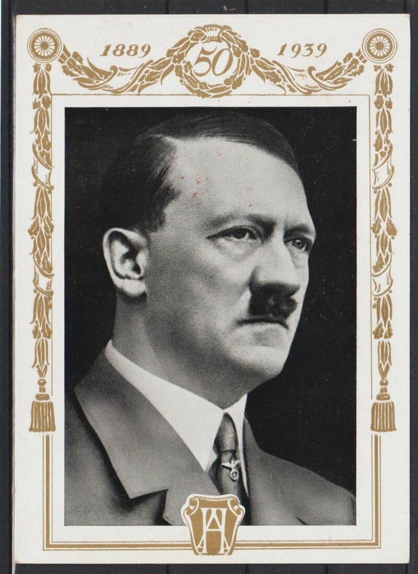 Propaganda Karte  50. Geburtstag von Adolf Hitler  (b196)