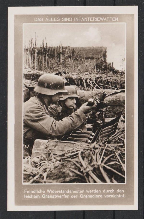 Propaganda Karte "Über allem steht die deutsche Infantrie"  Adolf Hitler (b210)