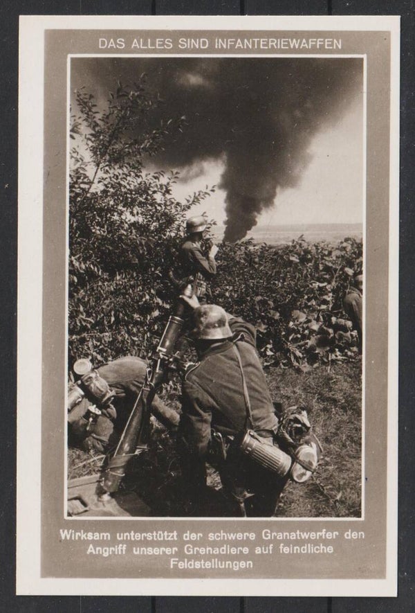 Propaganda Karte "Über allem steht die deutsche Infantrie"  Adolf Hitler  (b211)