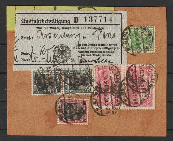 seltene Buch-Ausfuhrbewilligung, geprüft (b238)