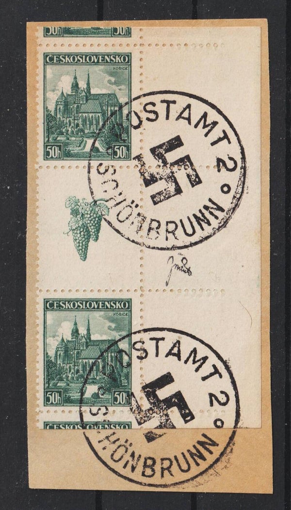 Böhmen & Mähren, Vorlaüfer (400 ZS) mit Sonderstempel  (b250)