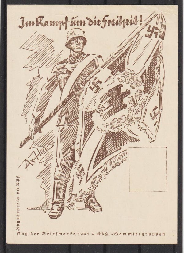 Propaganda Karte "Im Kampf um die Freiheit" ungebraucht  (b264)