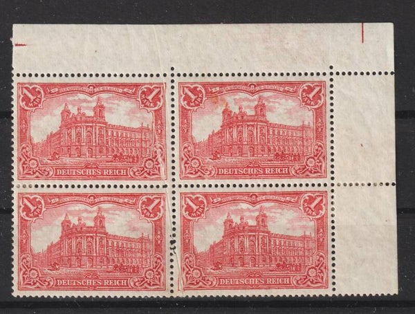 MiNr. 94 BII ungebrauchte * Bogenecke, Papierquetschfalte, gepr. Jäschke Lantelme BPP  (b274)