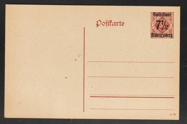 Ganzsache DP 19  (b275)
