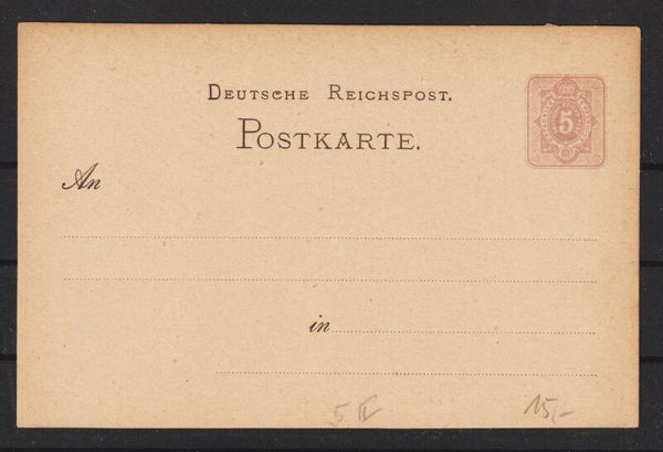 Ganzsachen P 5, 6, 7, 10, 11, 12, 13, 16, 17, 18  (b294-9)