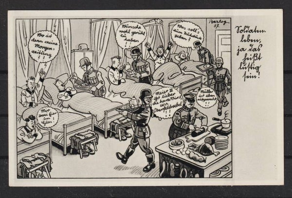 Propaganda Karte: Soldaten laben, ja das .. (b312)