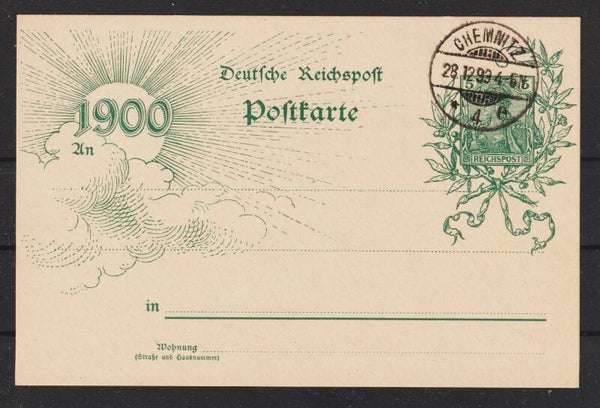 Ganzsache P 43 CHEMNITZ 28.12.99  (b319)