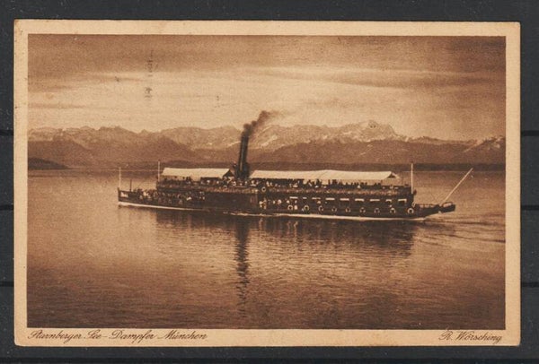 MiNr. 159 MiF portogerecht, Dampfer "München" Starnberger See (b405)