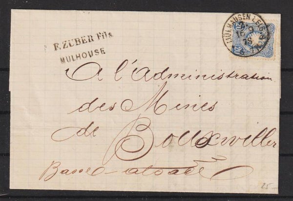 MiNr. 34 Auslandsbrief, Klauke-Stempel  (b422)
