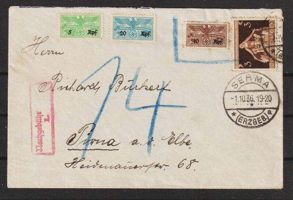 MiNr. 617, ungültige Partei Spenden Marken  (b433)