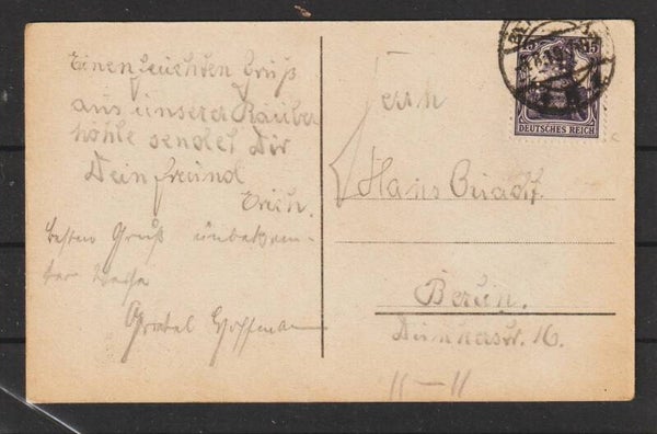 MiNr. 101 c auf Postkarte  (b452)