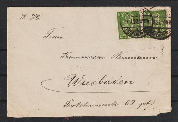 MiNr. 187 portogerechte Mehrfachfrankatur (b472)