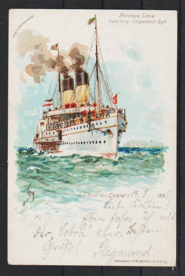 Nordsee Linie, Hamburg - Helgolnd - Sylt  (b473)