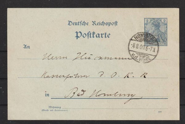 Ganzsache P 44 aII  HOMBURG 8.8.00  (b489)