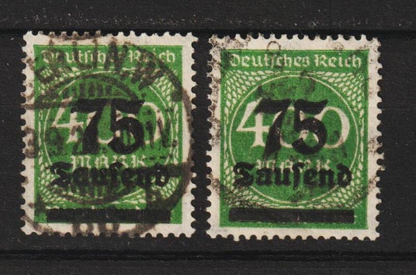 MiNr. 287 a/b gestempelt, geprüft (b494)