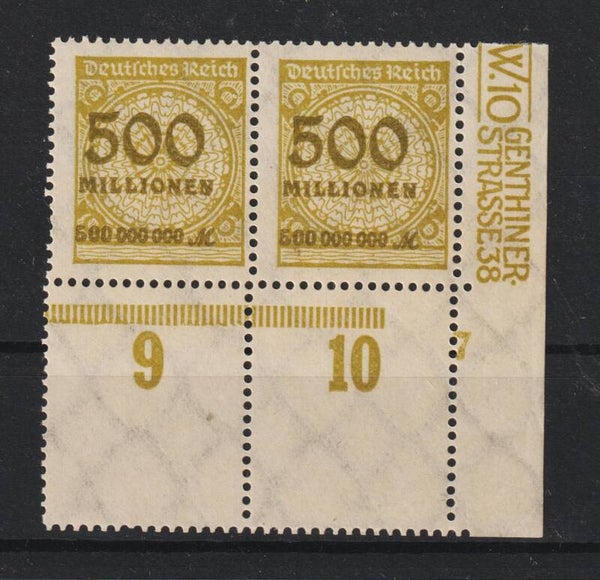 MiNr. 325 PE2 LF postfrisch ** Formnummer 7  (b496)